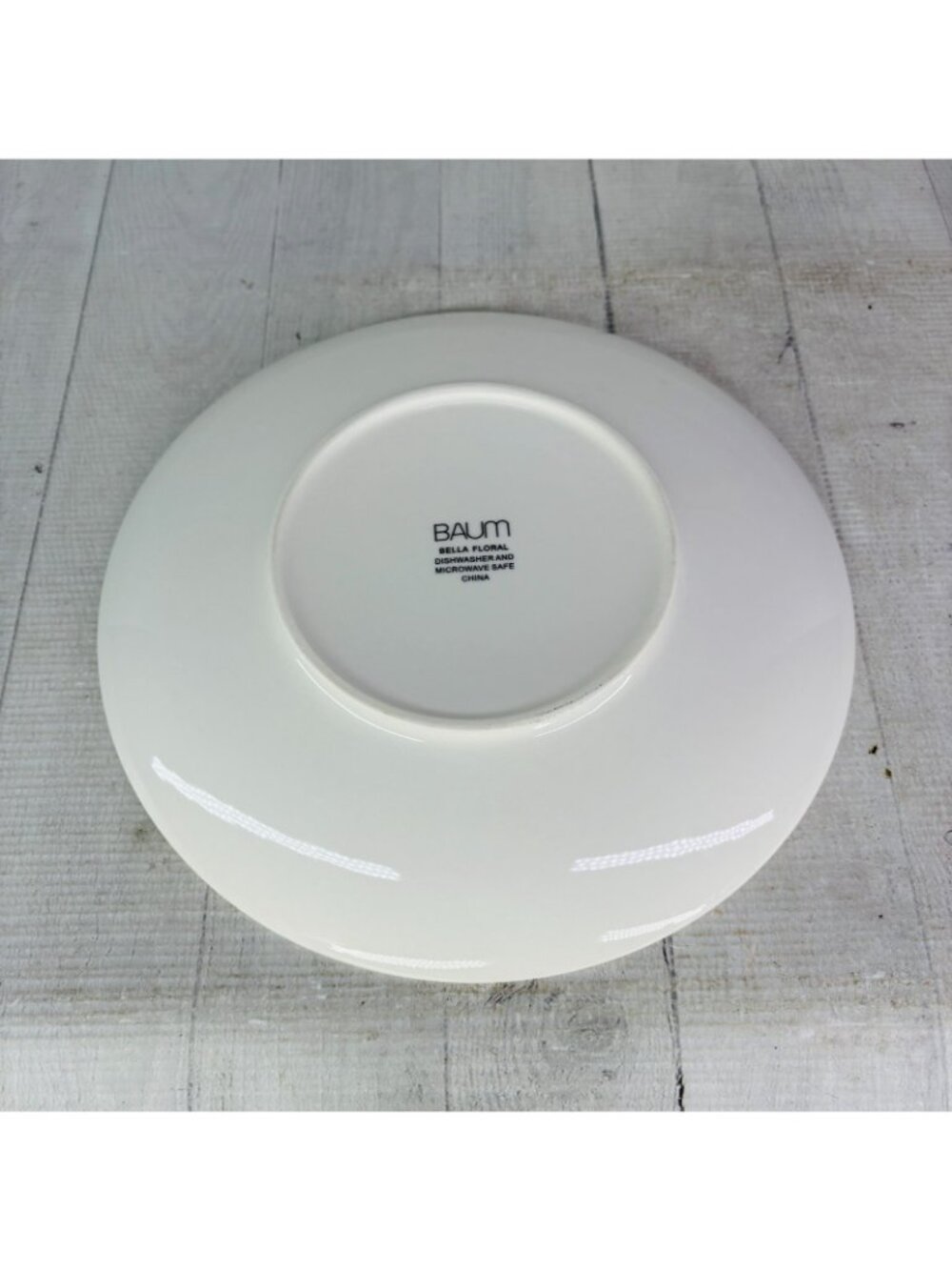 Baum Brothers BELLA FLORAL Turquoise Yellow Floral Salad Lunch Plates Set of 4 - Picture 9 of 16